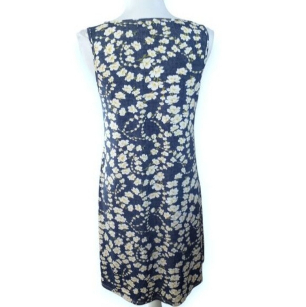 Espresso Blue and Yellow Floral Dress Sz.S EUC. - Picture 7 of 8